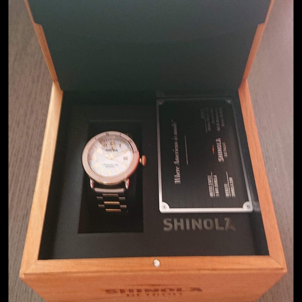Shinola Runwell Sport 36mm Watch, New in Box.